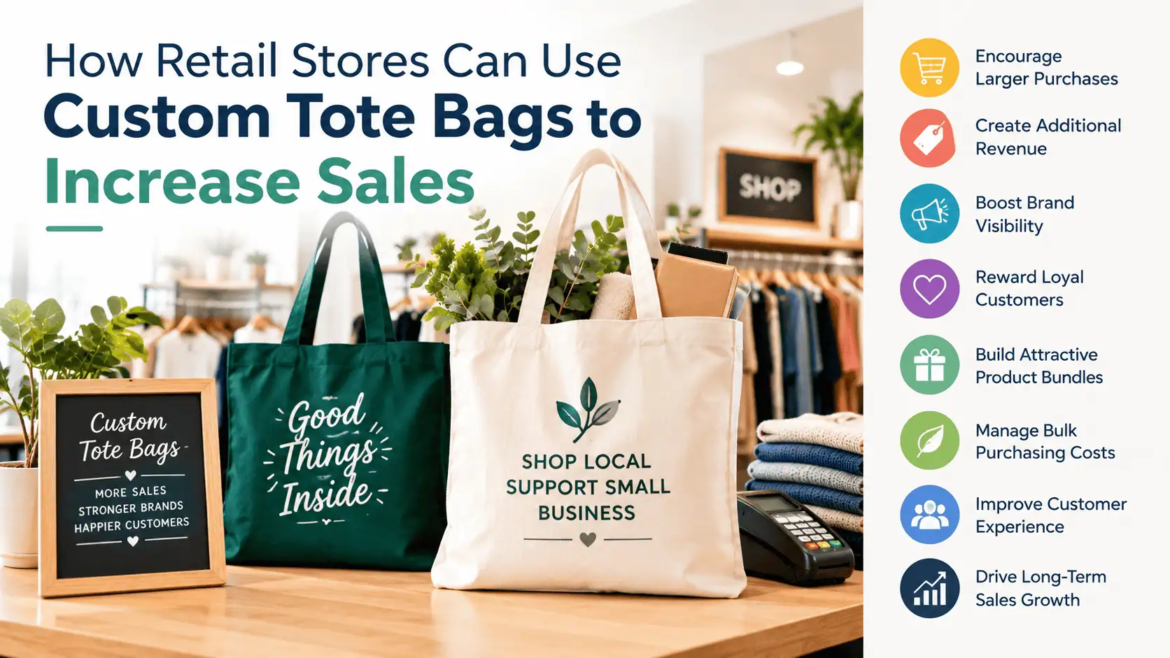 Retail Stores Can Use Custom Tote Bags