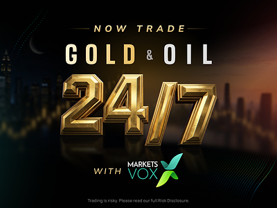 MarketsVox Gives Clients More Choice With 24/7 Gold, Silver and Oil CFD Trading